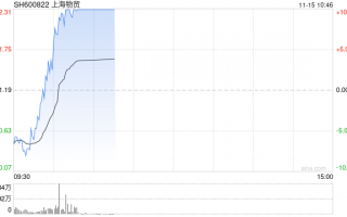 上海国资概念探底回升 上海物贸涨停