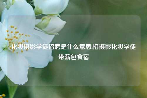 化妆摄影学徒招聘是什么意思,招摄影化妆学徒带薪包食宿