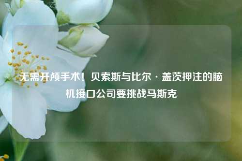 无需开颅手术！贝索斯与比尔·盖茨押注的脑机接口公司要挑战马斯克