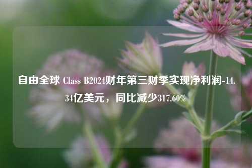 自由全球 Class B2024财年第三财季实现净利润-14.34亿美元，同比减少317.60%